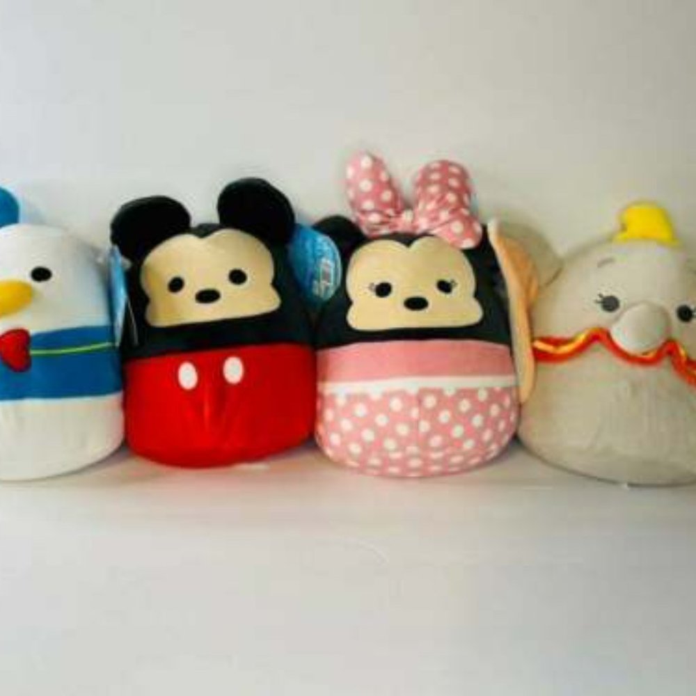 Squishmallow Disney Bundle 4 8" Plushies NWT